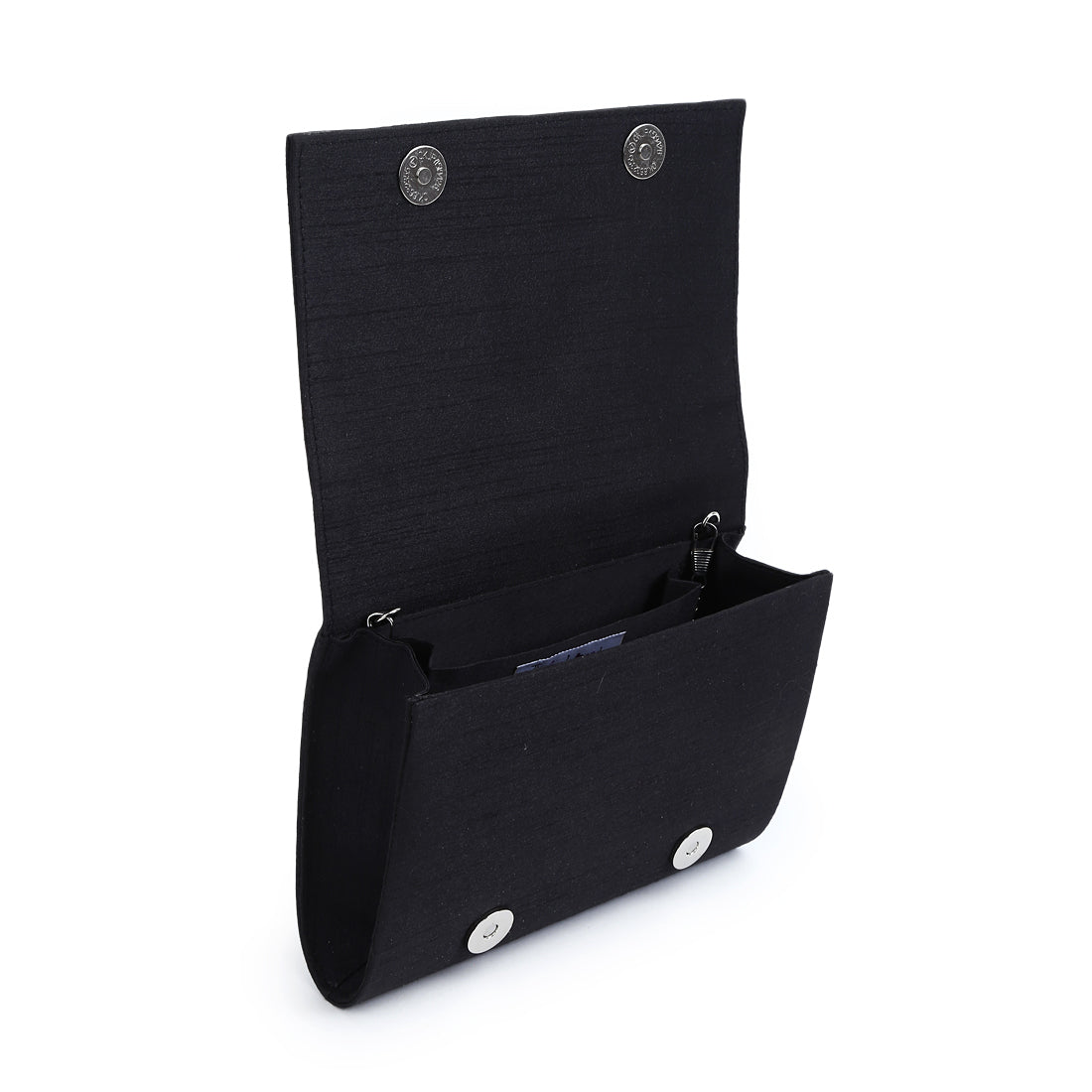 Black on black clutch