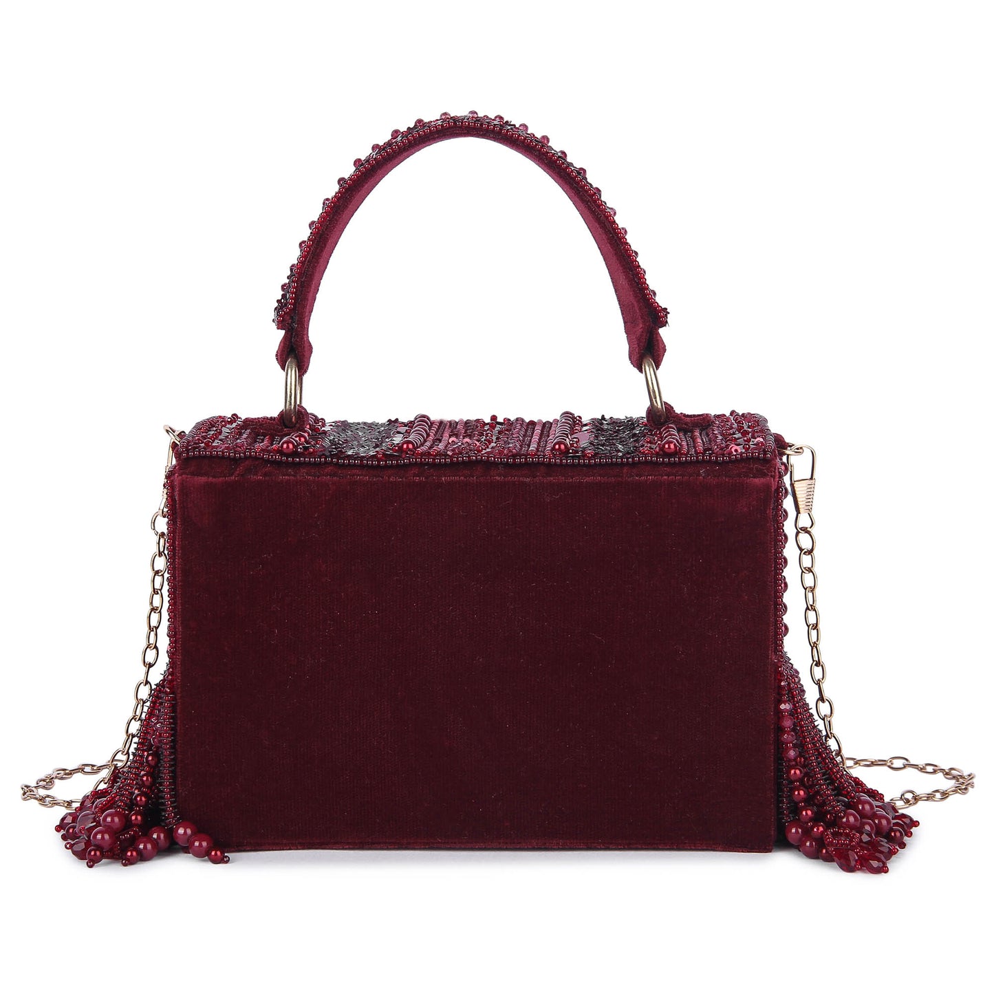 Maroon Minaa clutch