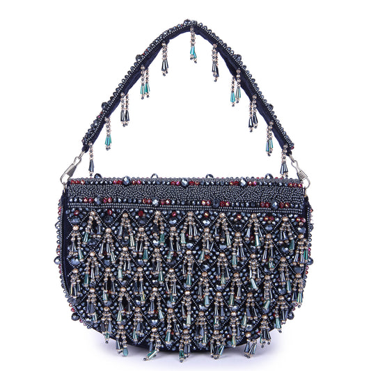 Dark blue zayena clutch