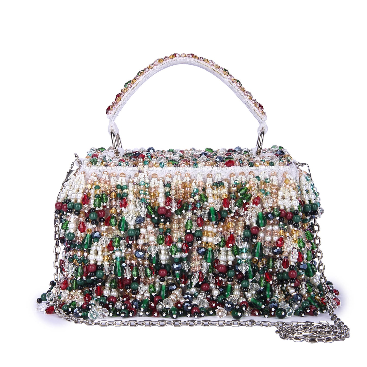 Multicoloured sunehri clutch