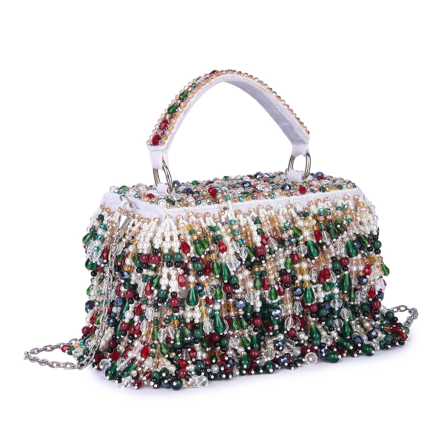 Multicoloured sunehri clutch