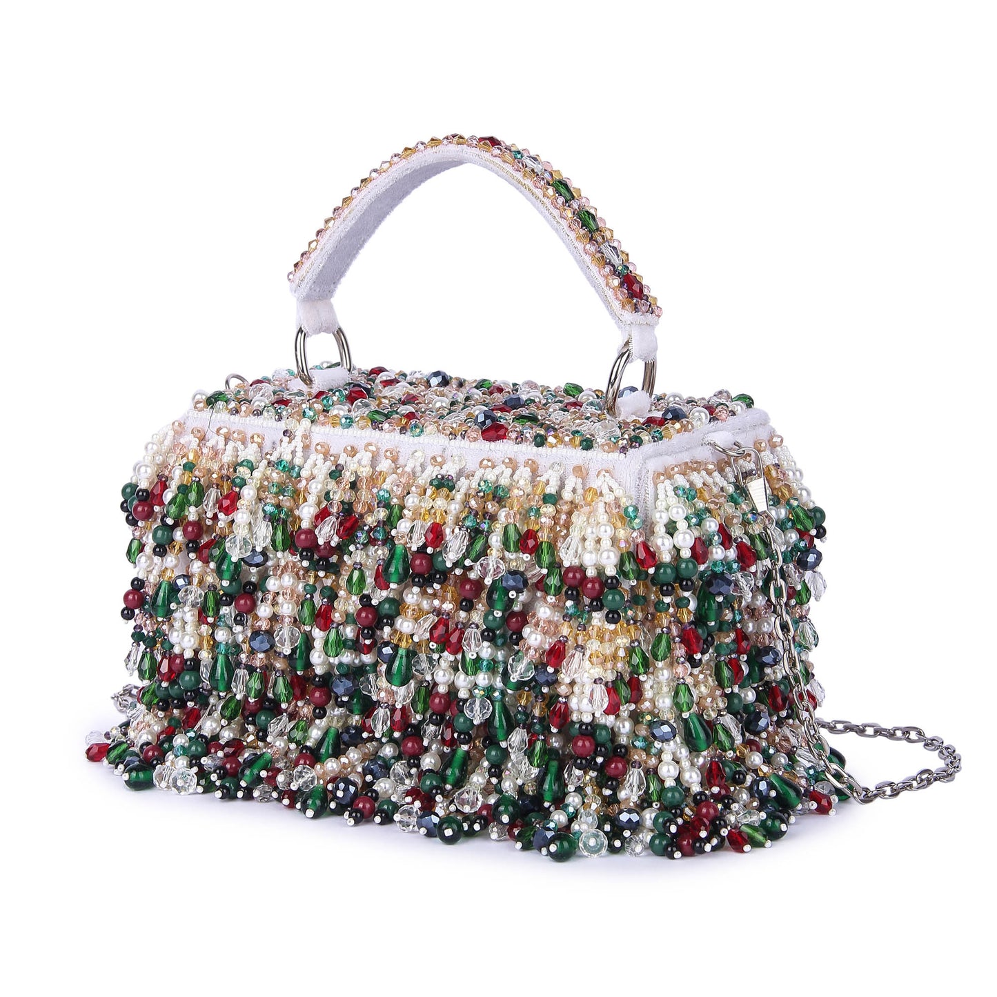 Multicoloured sunehri clutch