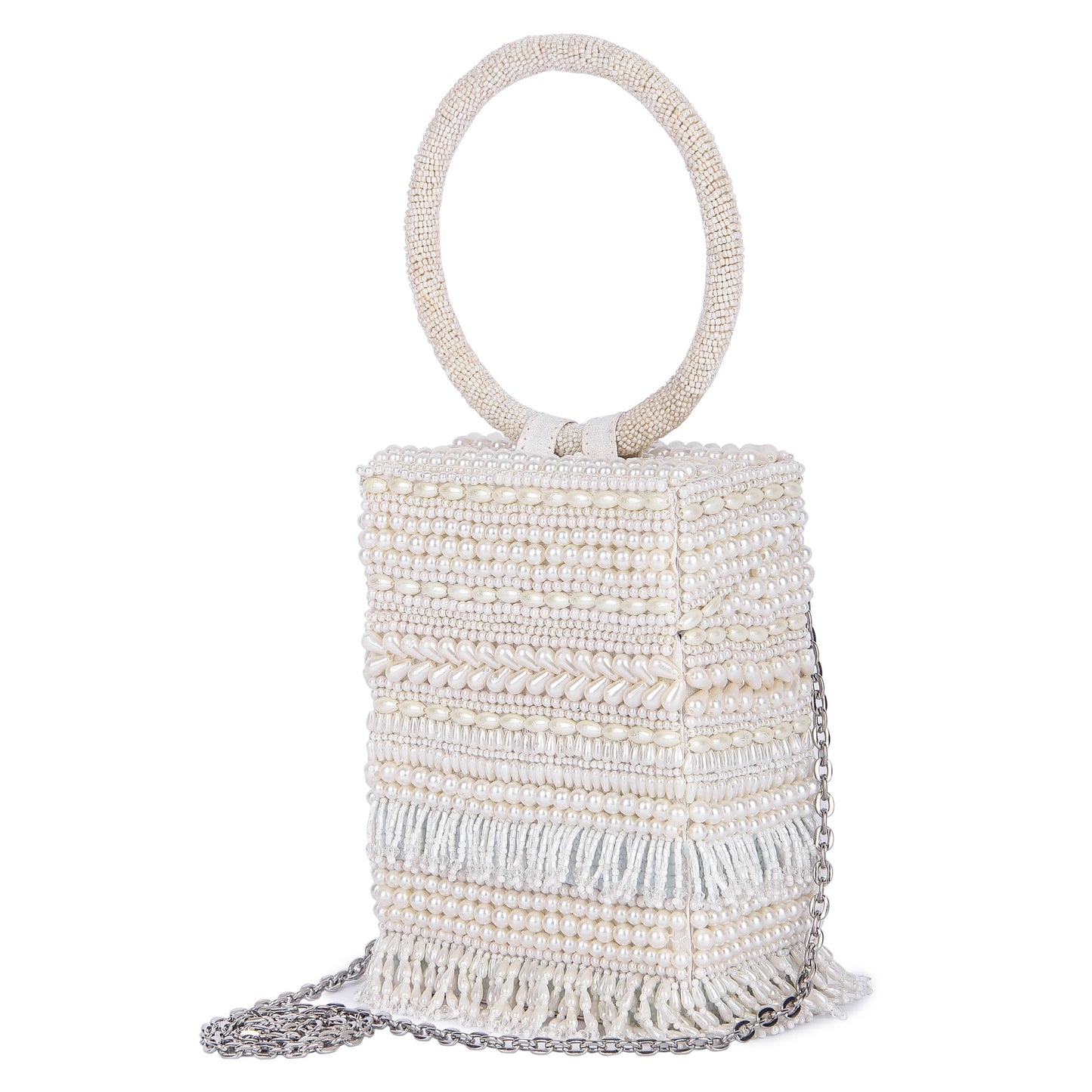 White sunayena clutch