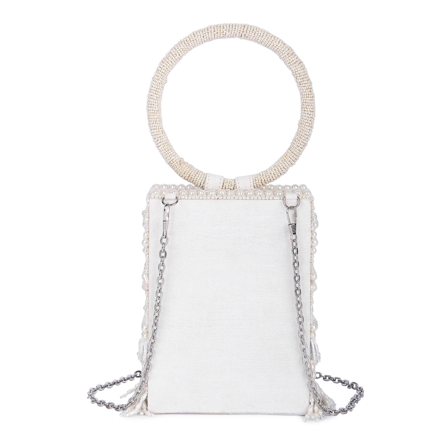 White sunayena clutch