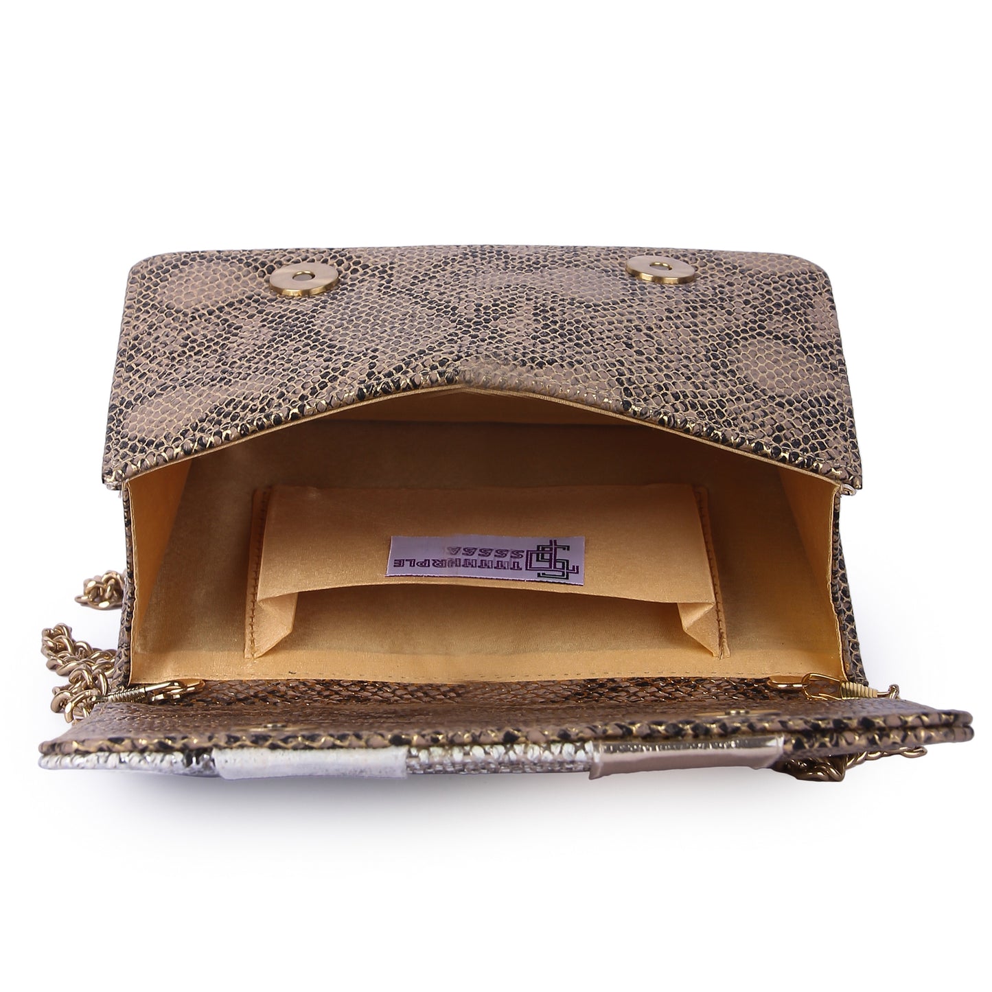 Vegan leather versatile clutch