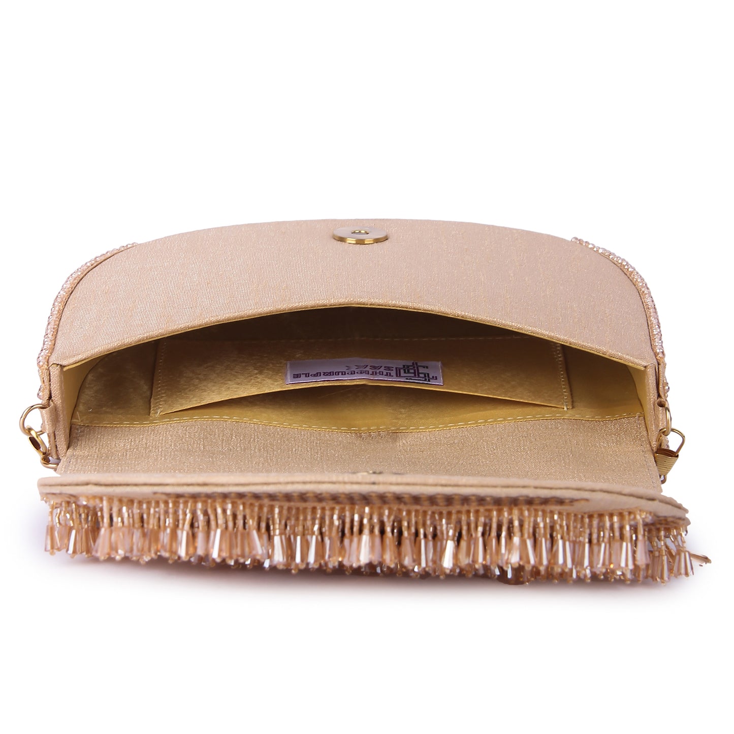 Gold insiyaa clutch