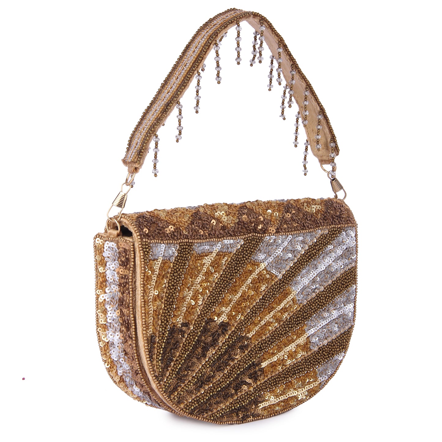 Golden mihira clutch