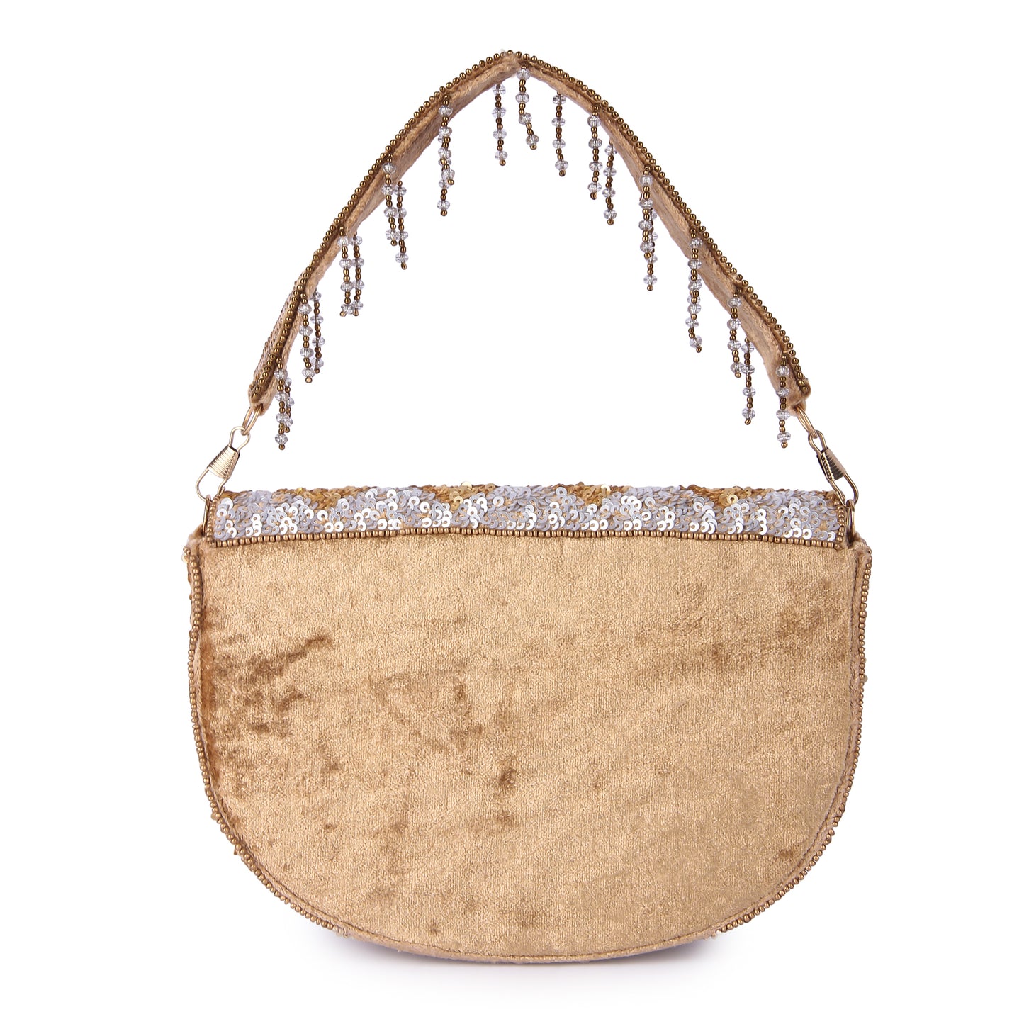 Golden mihira clutch