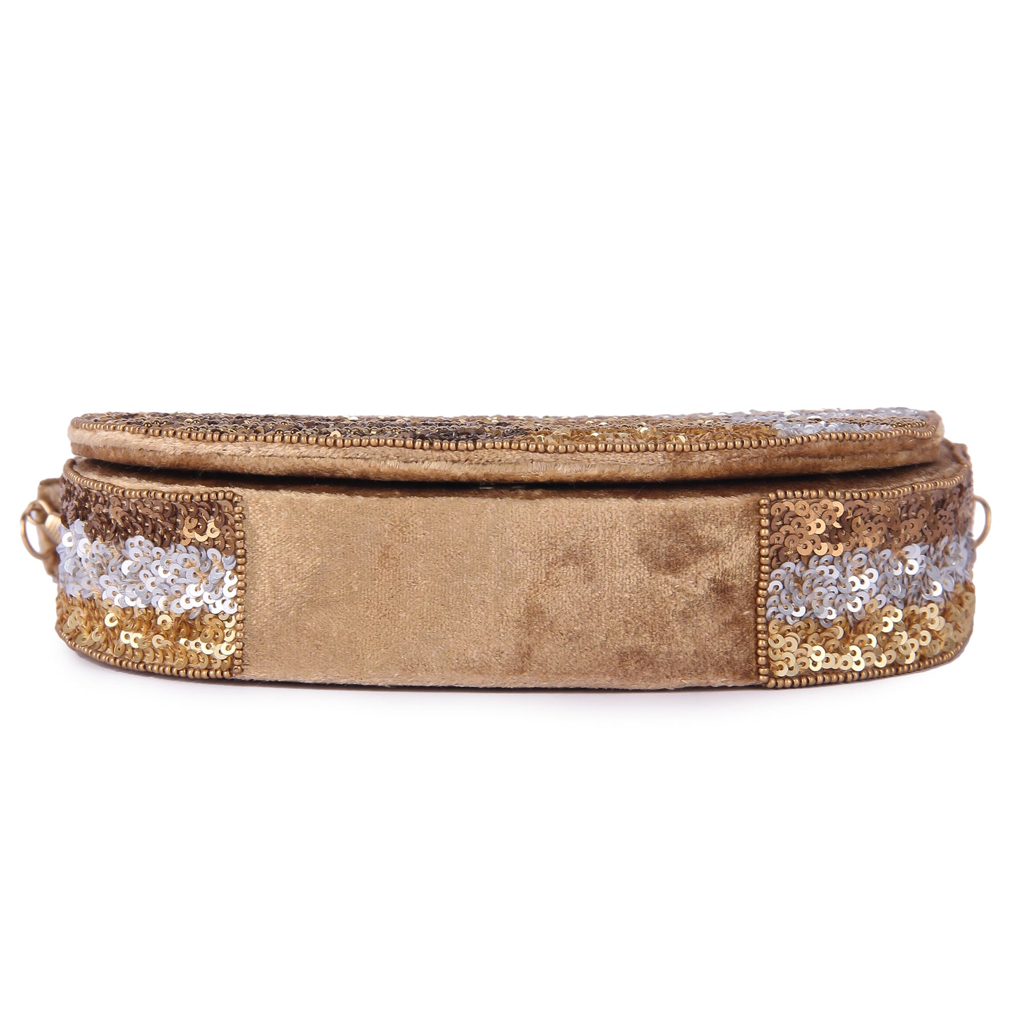 Golden mihira clutch