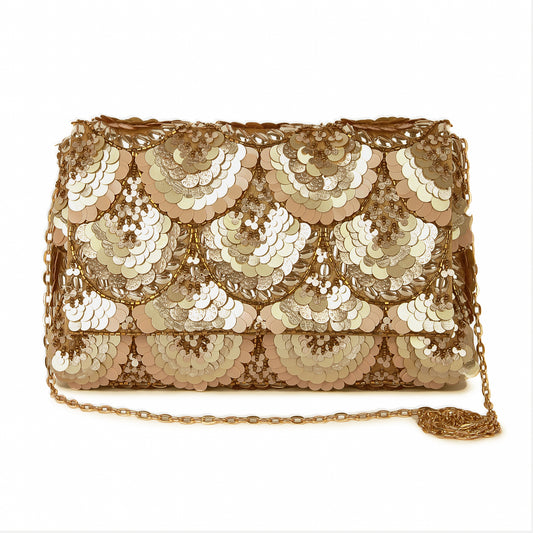 Sequin sparkle clutch