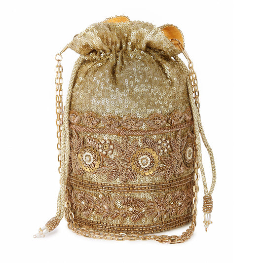 Golden baliyey potli