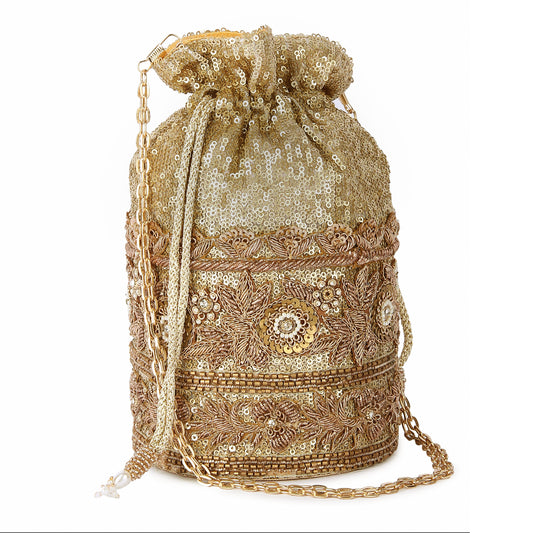 Golden baliyey potli