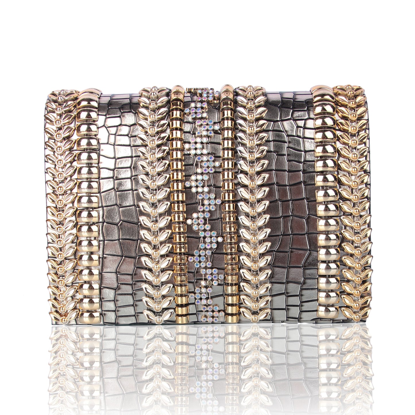 Firaaya snakeskin clutch