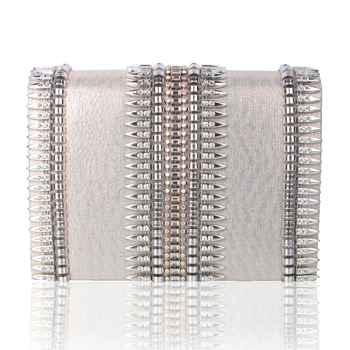 Aliezeah gold bling clutch