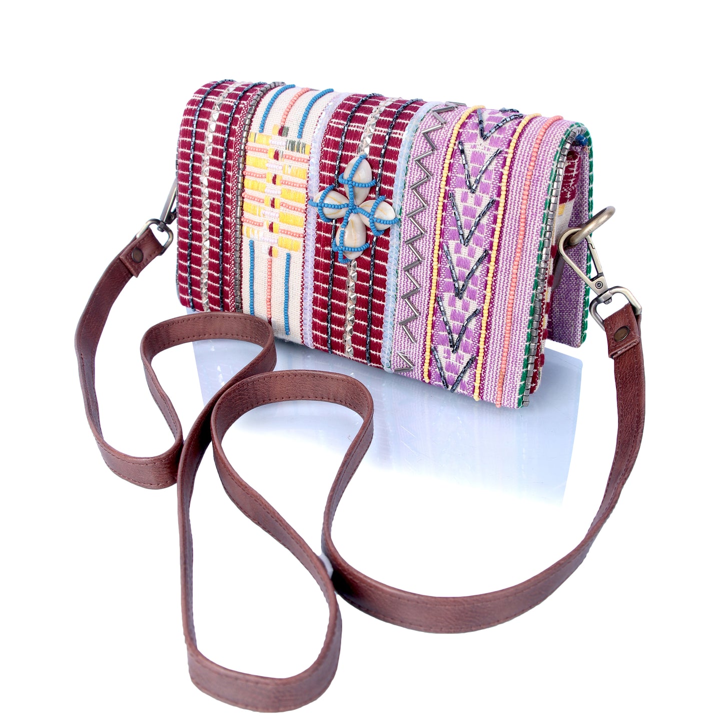 Boho casual sling cum clutch