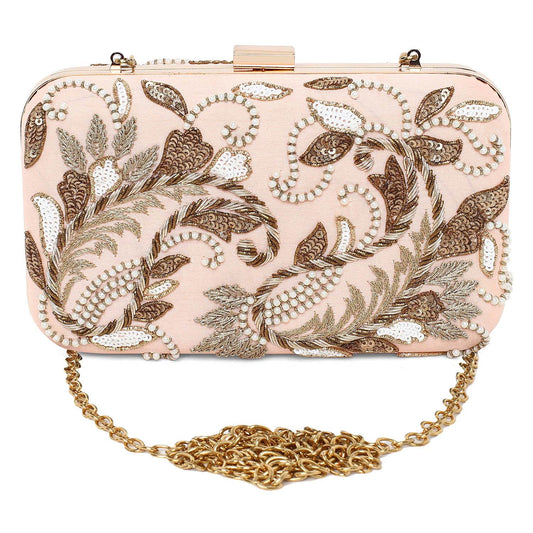 Peech double paisley clutch