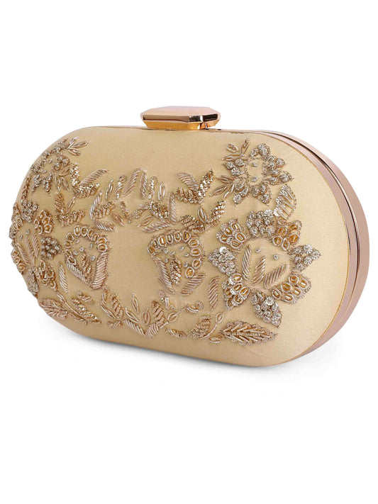 Zardosi oblong clutch