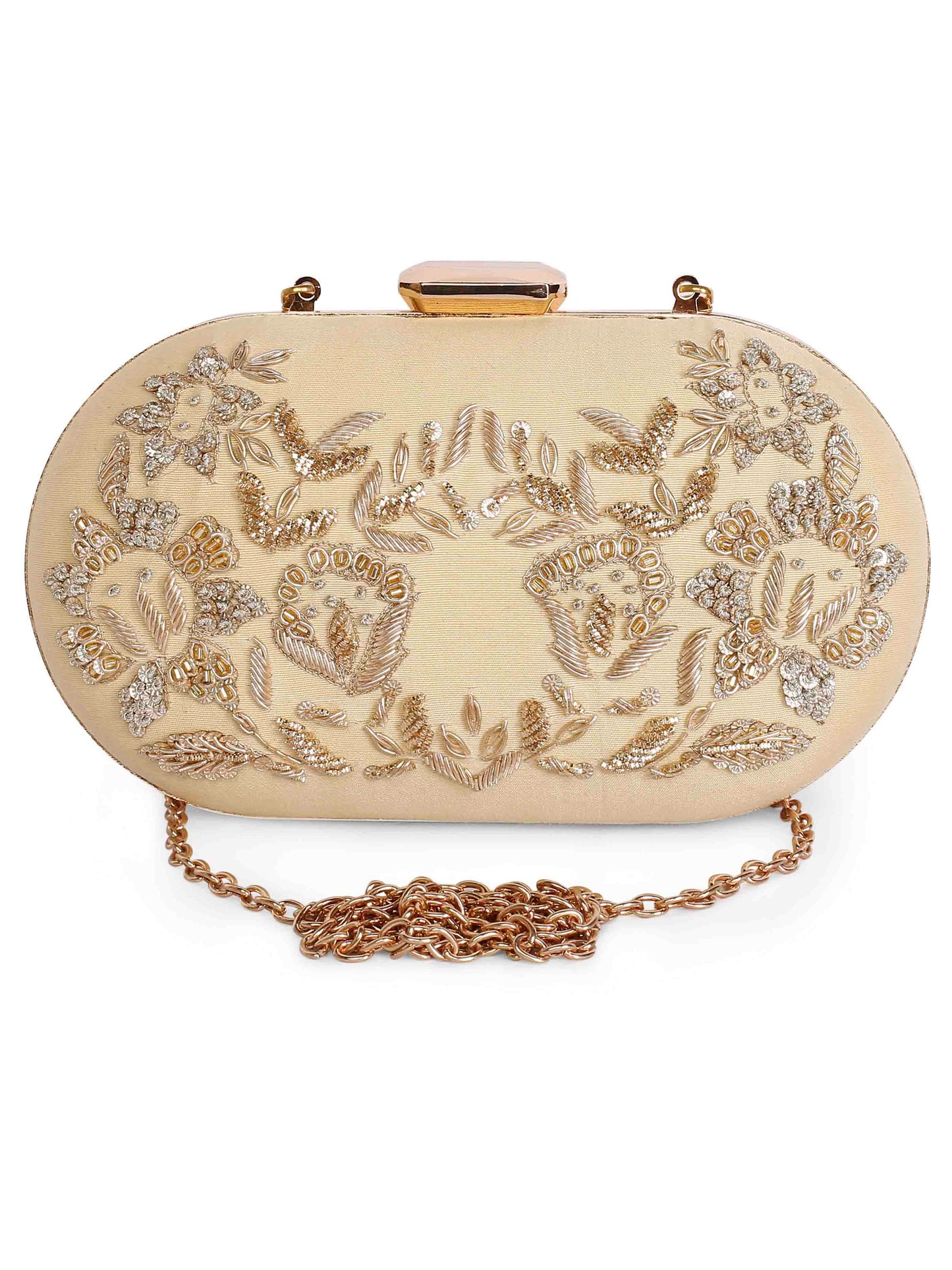 Zardosi oblong clutch