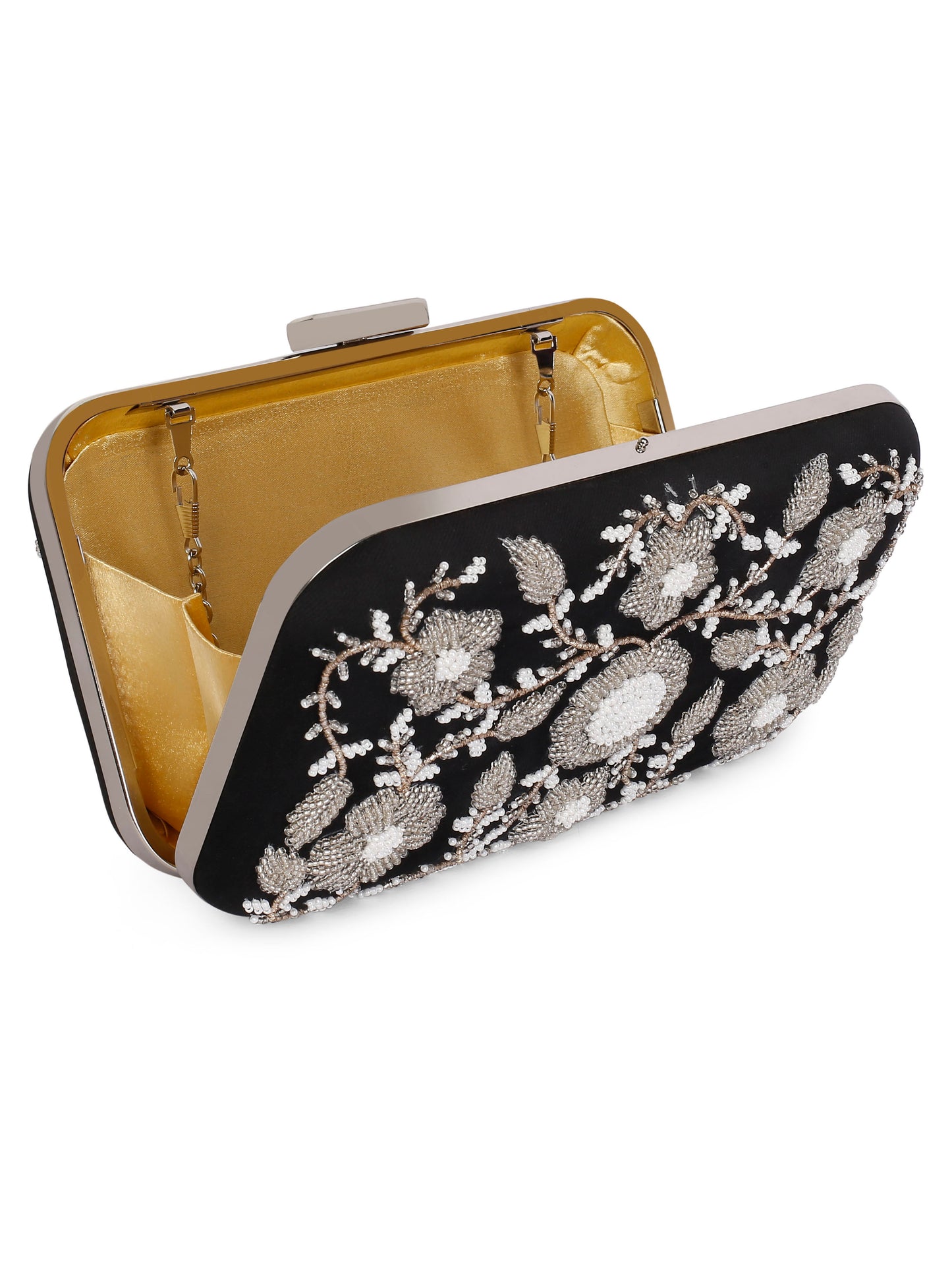 Black ornate clutch