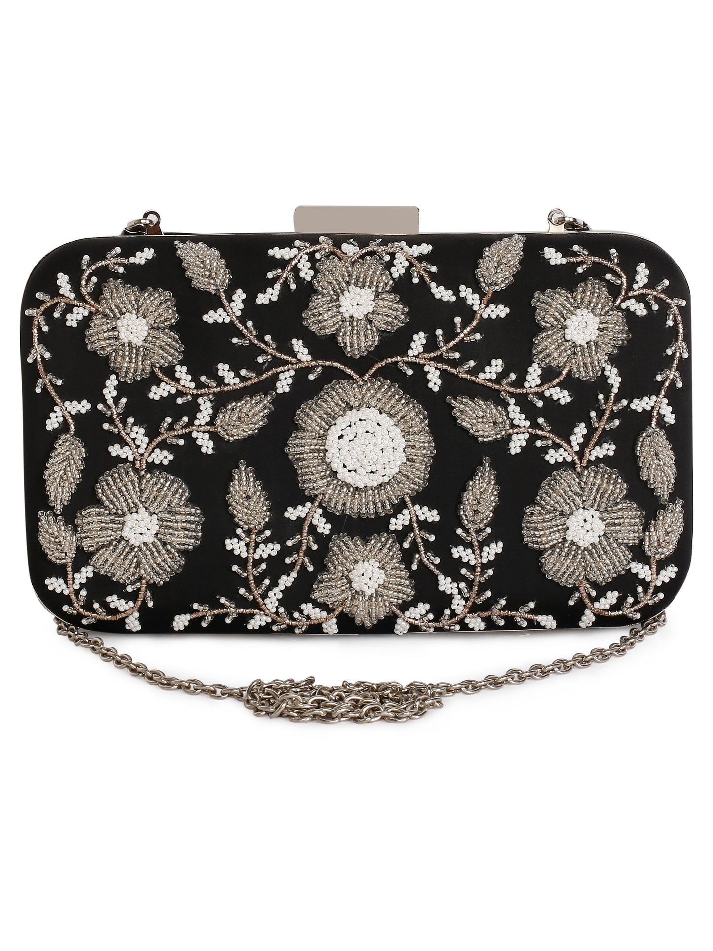 Black ornate clutch