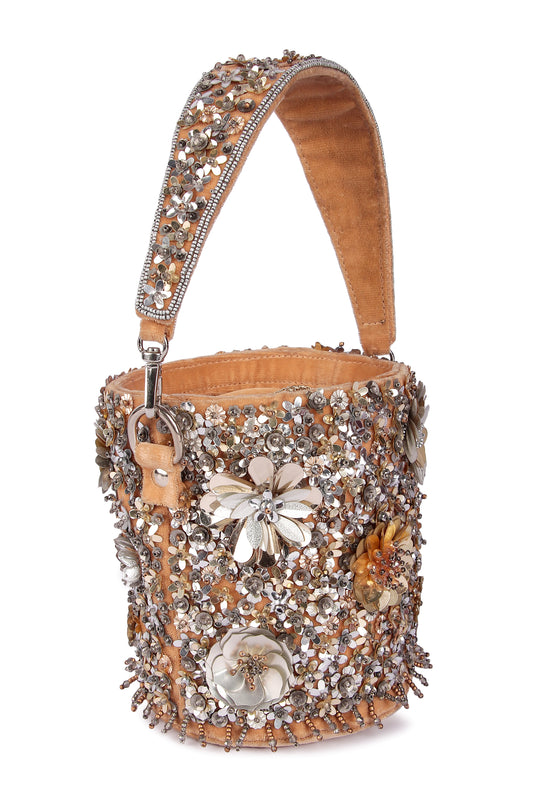 Duo tone bucket potli