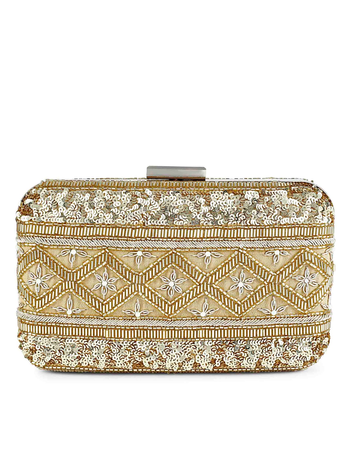 Gold lined clutch