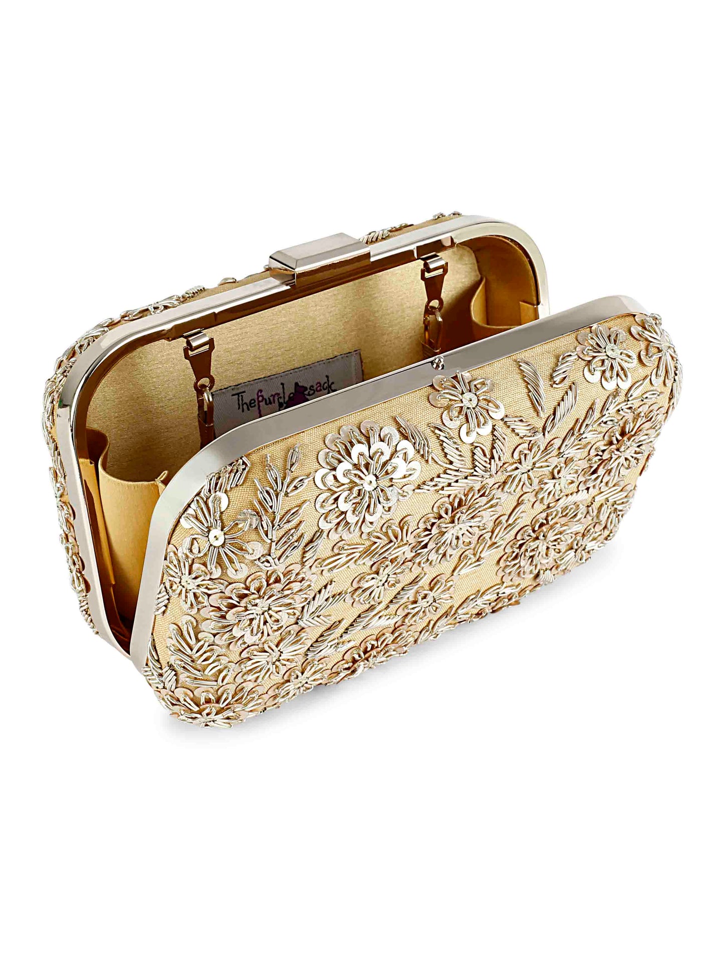 Golden garden bliss clutch