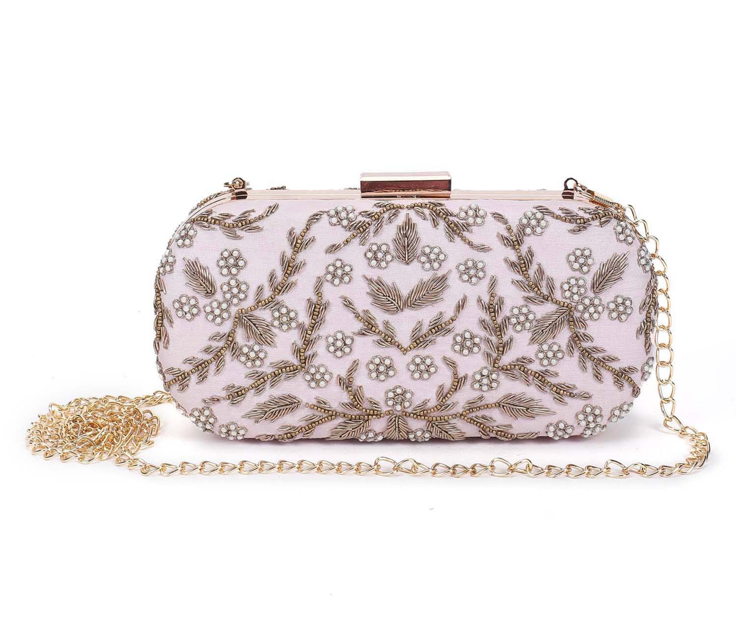 Graceful pink clutch