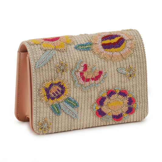 Beaded garden clutch