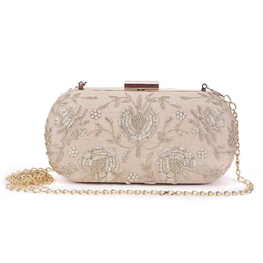 Golden bride clutch