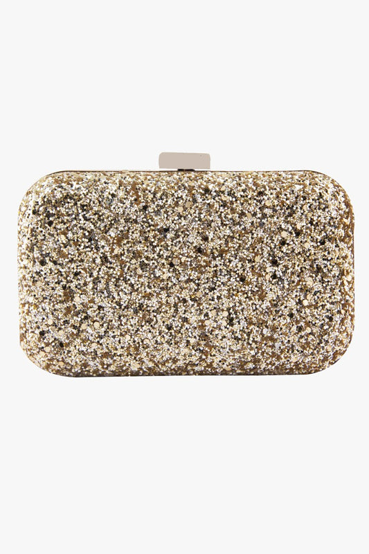 Golden shimmer clutch