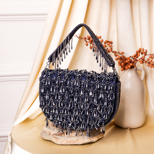 Blue zingming clutch