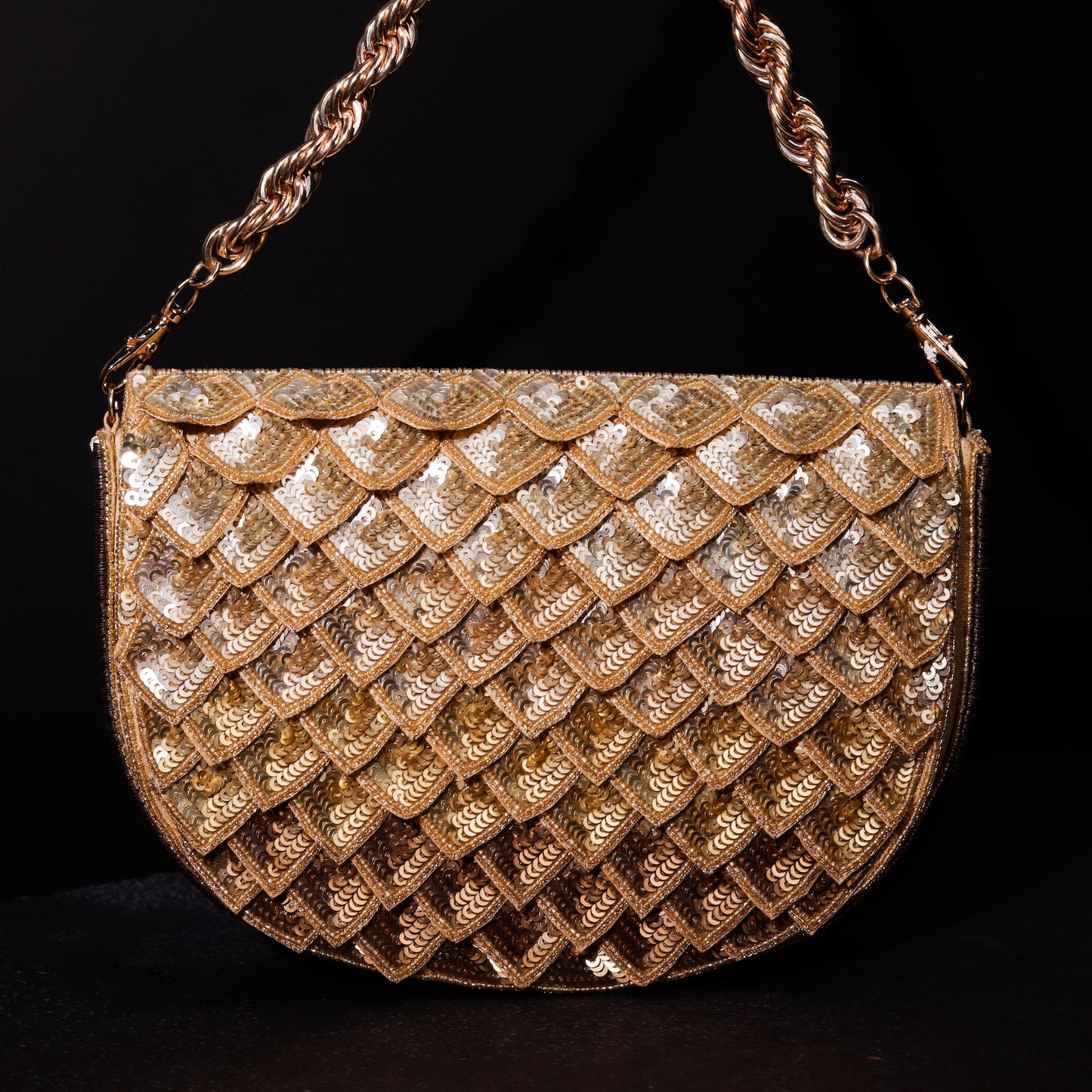 Ombre gold clutch