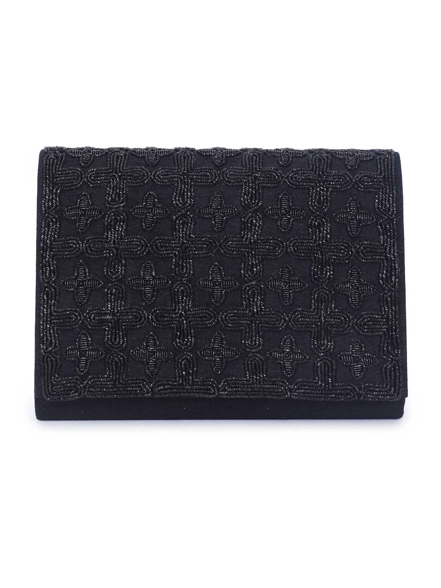 Black jaal clutch