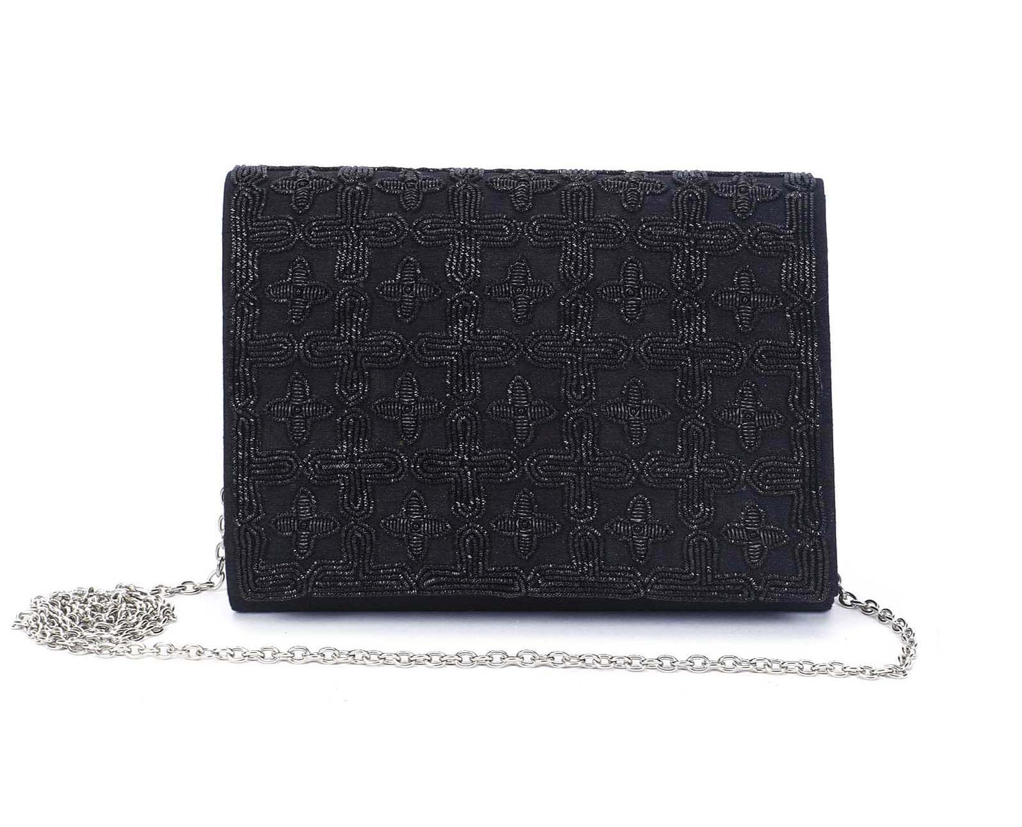 Black jaal clutch