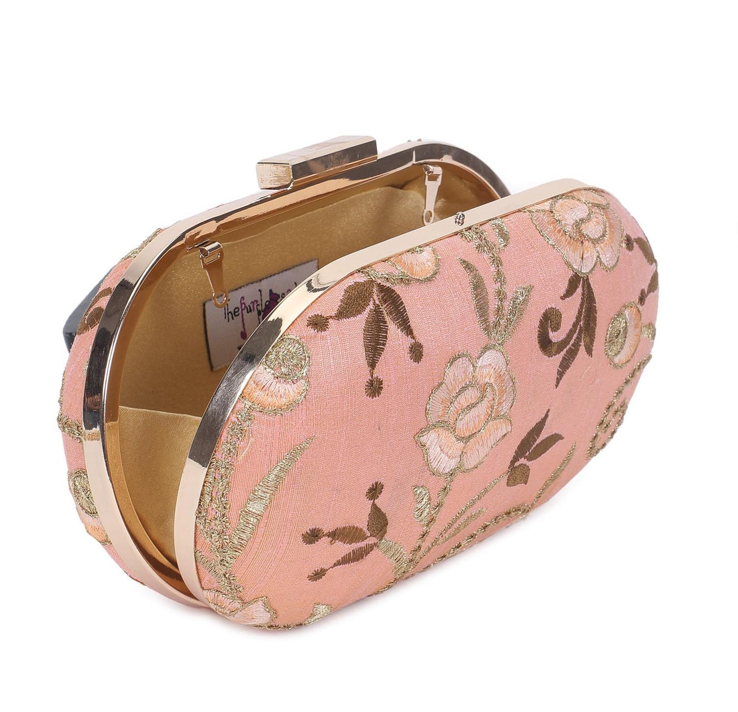 Charulata peech clutch