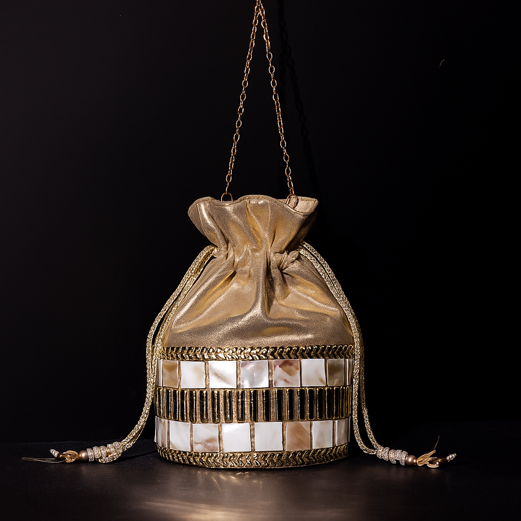 Mother of pearl potli