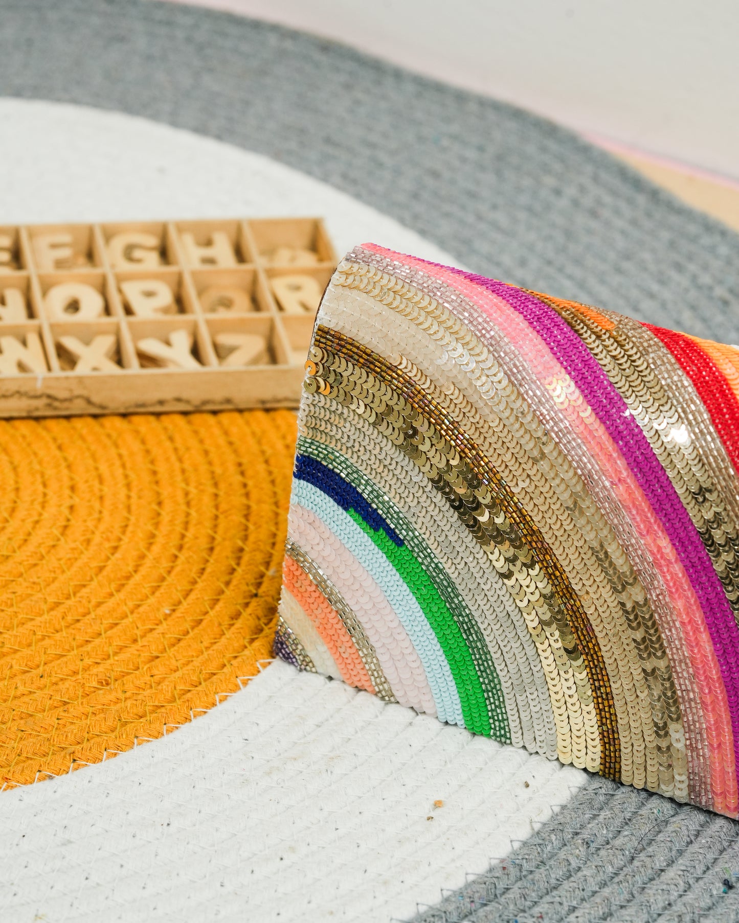 Over the rainbow clutch