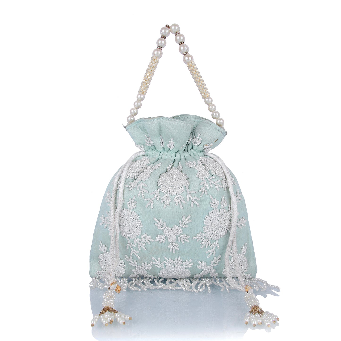 Mint green potli bag