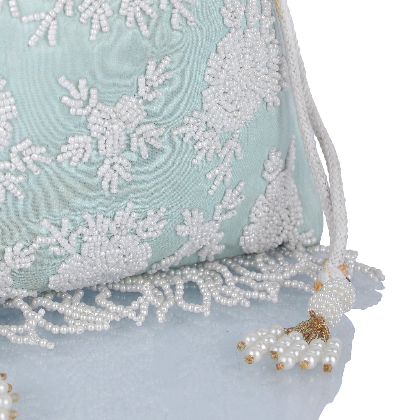 Mint green potli bag