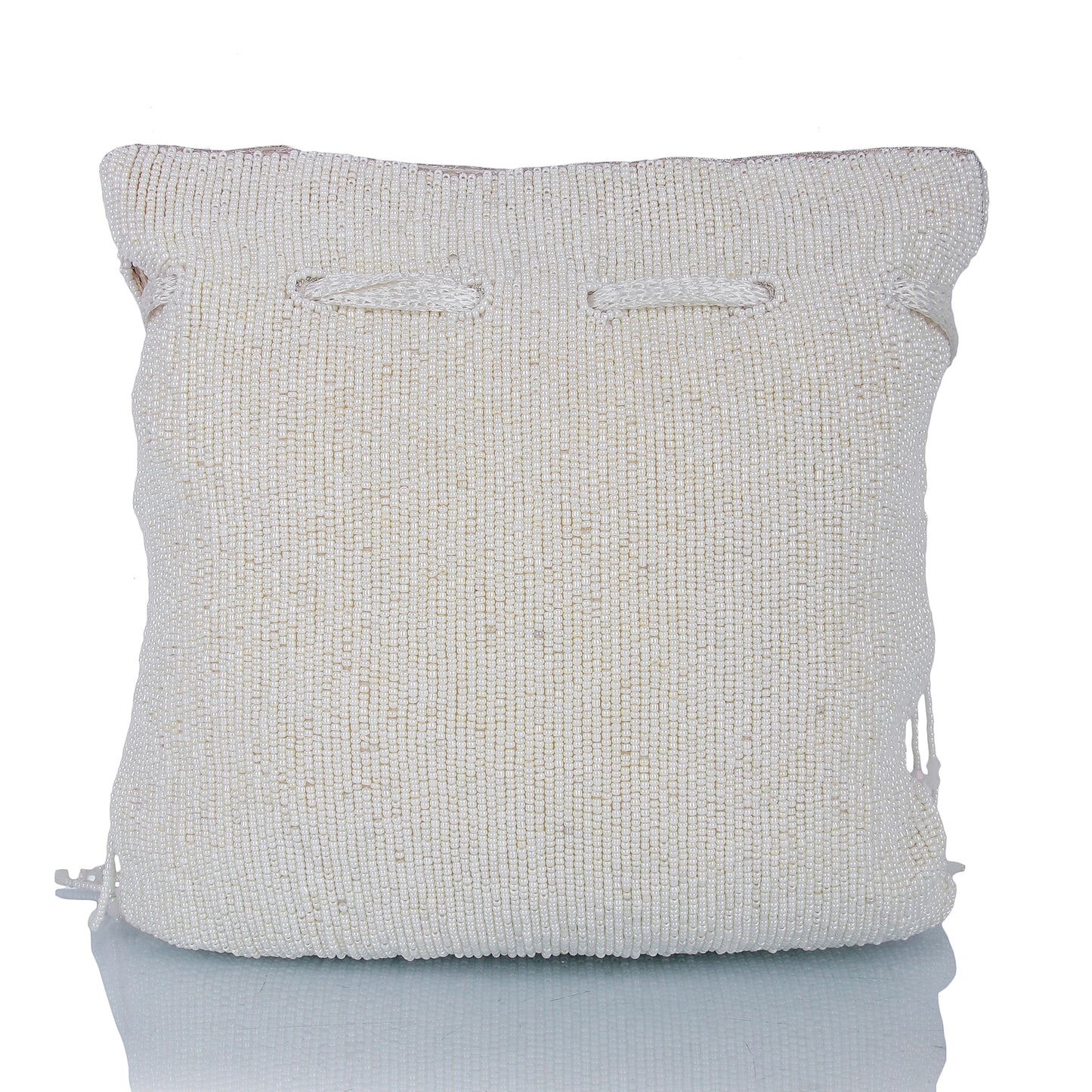 White Tassle potli bag