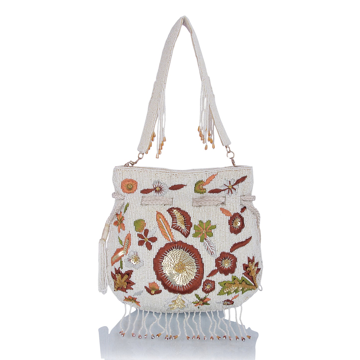 Multi pearl bead potli