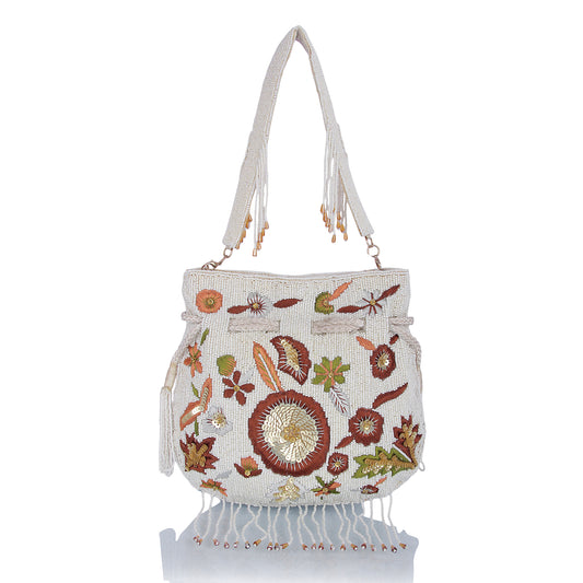 Multi pearl bead potli