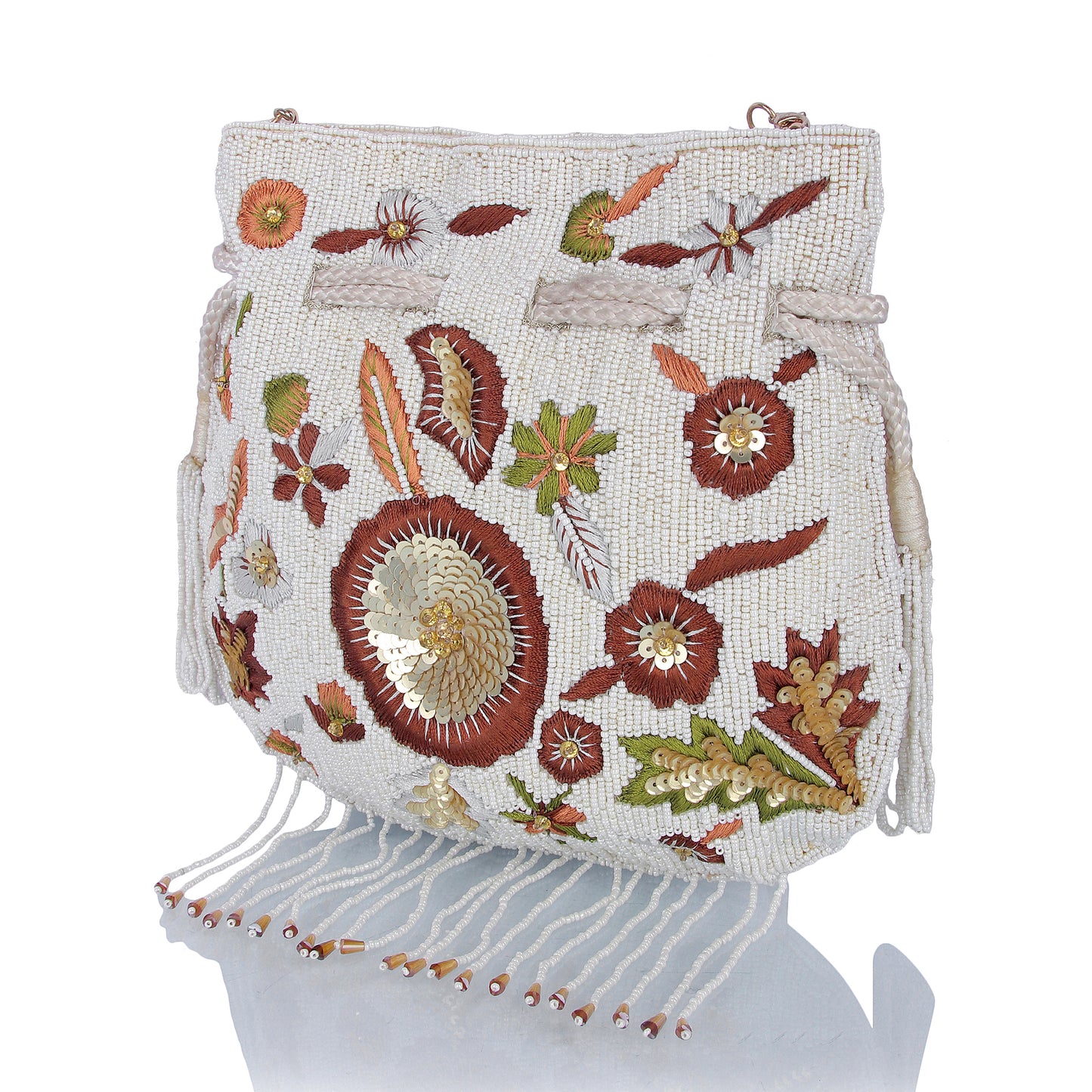 Multi pearl bead potli