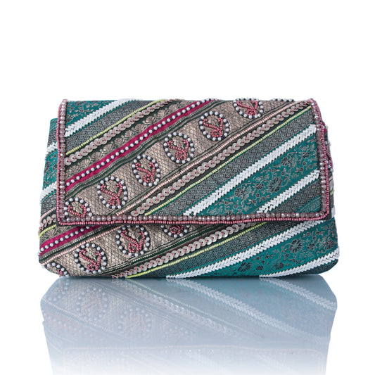 Rich kitsch boho clutch