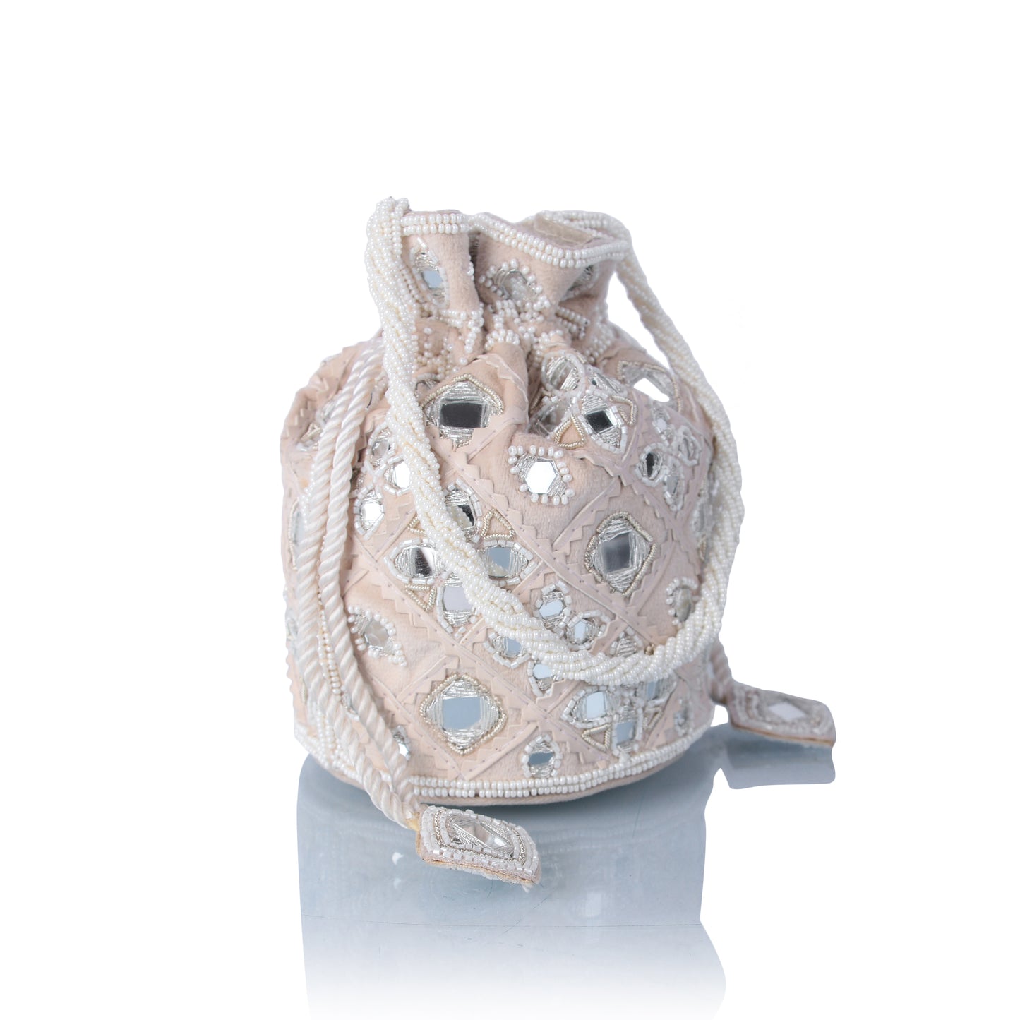 Mirrorwork mini potli bag