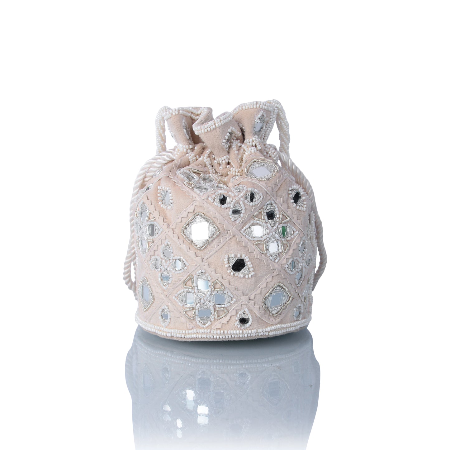 Mirrorwork mini potli bag