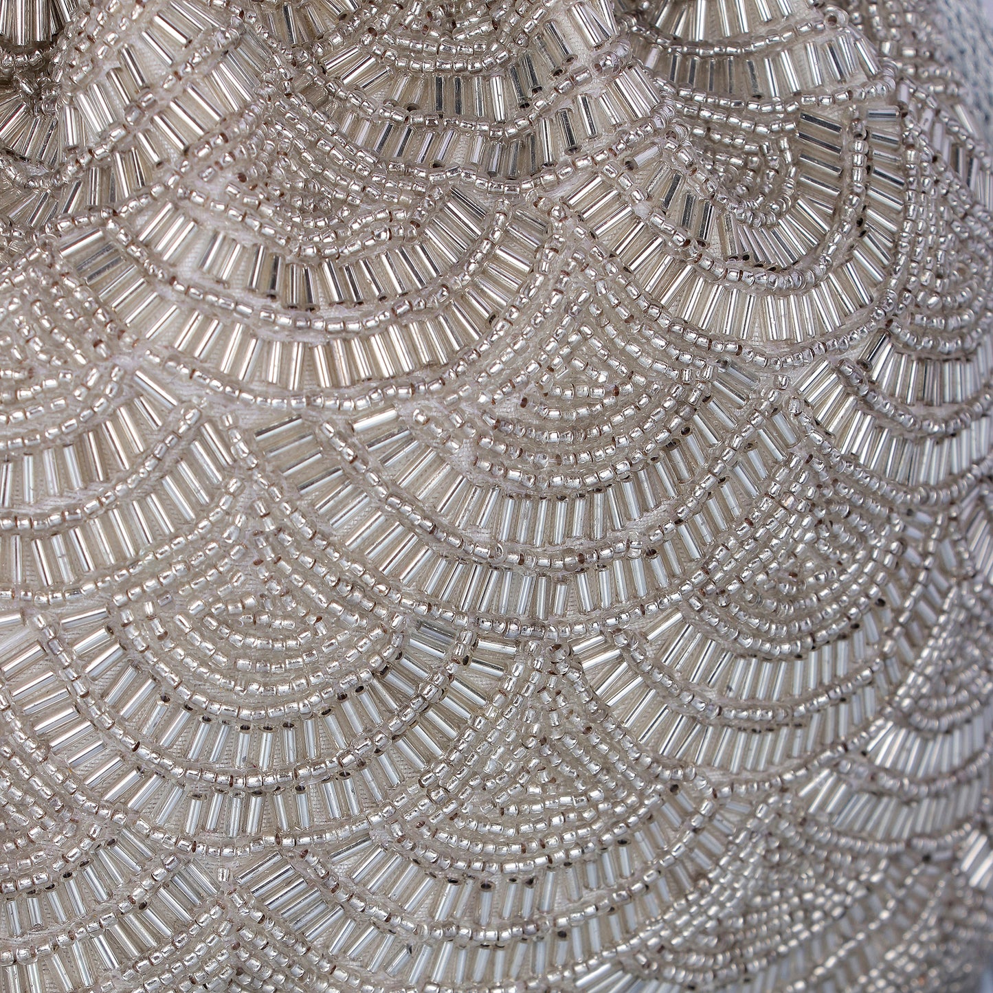 Silver scallop potli bag