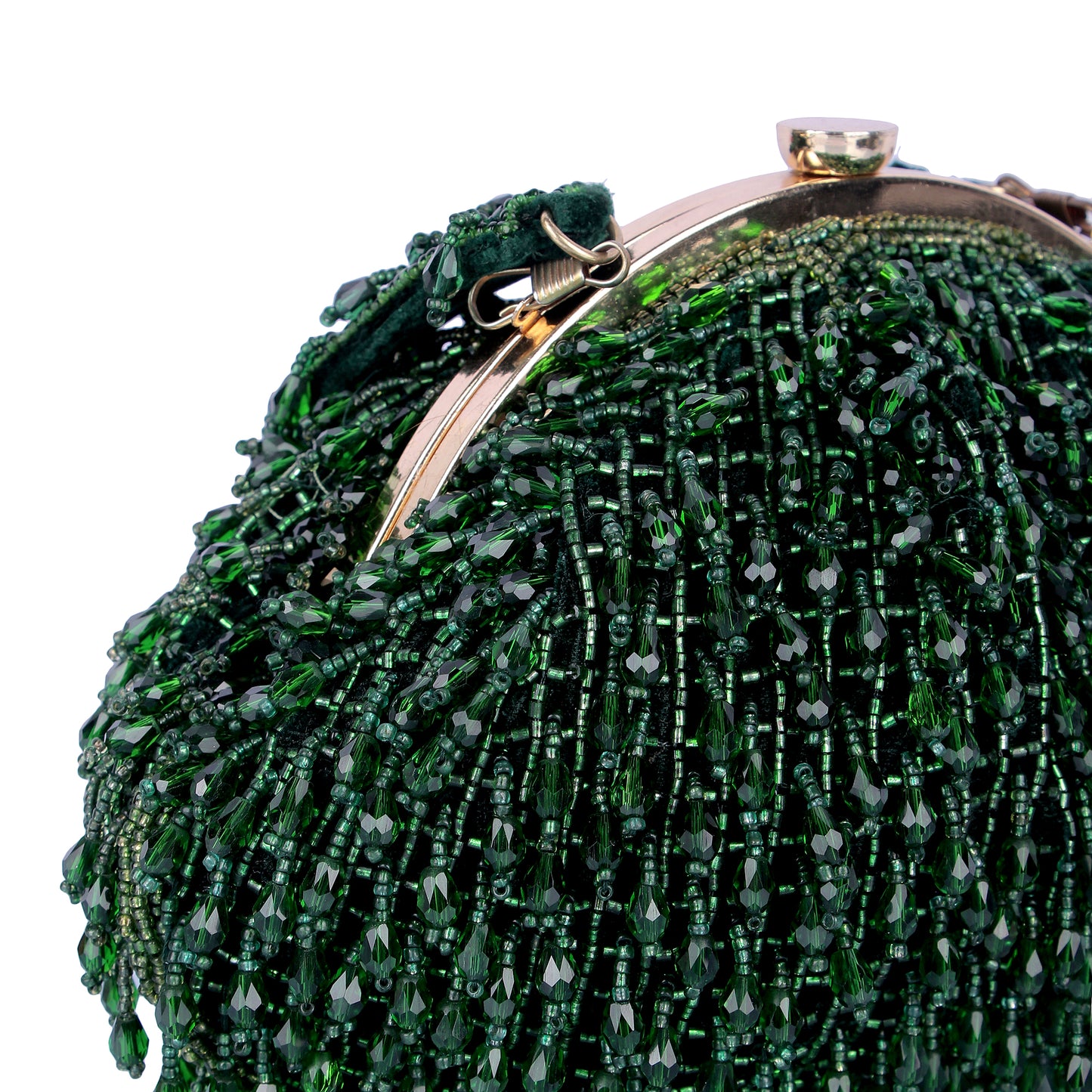 Green Tassle Batua bag