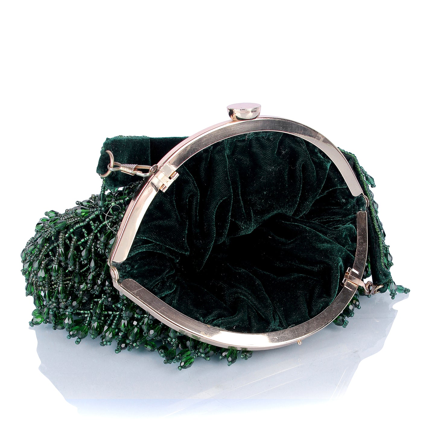 Green Tassle Batua bag